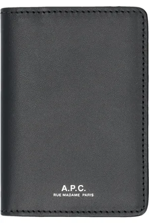 A.P.C. Akcesoria, Mężczyzna, Czarny, ONE SIZE, Bawełna, Stefan Cardholder
