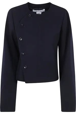 Comme des Garçons Kurtki, Kobieta, Niebieski, M, Wełna, Damska lekka kurtka