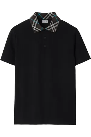 Burberry Koszulki, Kobieta, Czarny, XL, Bawełna, Koszulka Polo