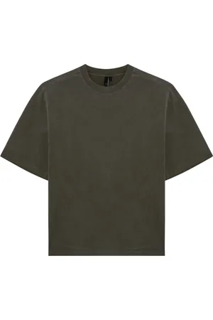 Entire Studios Koszulki, Mężczyzna, Zielony, S, Bawełna, Dart Crew Neck T-Shirt
