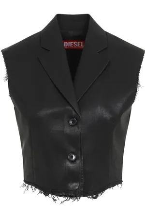 Diesel Kurtki, Kobieta, Czarny, 2XS, Wełna, G-Baryt Vest