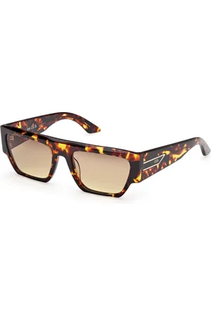 GCDS Akcesoria, unisex, brązowy, 55 MM, Stylowe okulary przeciwsłoneczne w brązowym