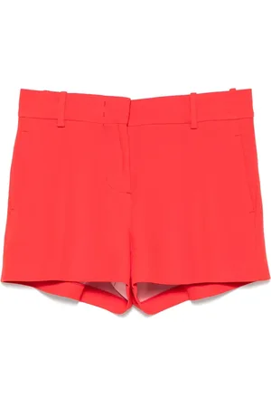 ERMANNO SCERVINO Szorty, Kobieta, Czerwony, S, Bawełna, Luźne szorty jeansowe z kieszeniami