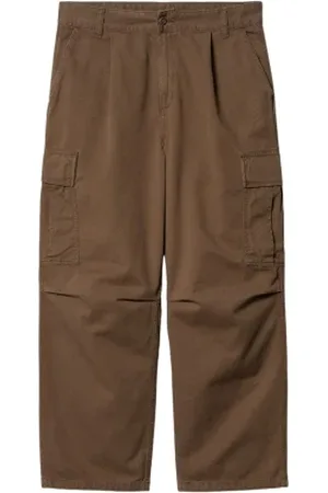 Carhartt Jeansy, Mężczyzna, brązowy, W32, Bawełna, Spodnie Cargo z bawełny Moraga Twill