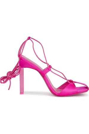 The Attico Buty, Kobieta, Różowy, 36 EU, Skóra, Adele Sznurowane Czółenka
