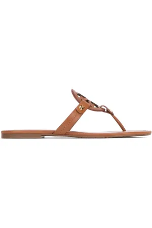 Tory Burch Buty, Kobieta, brązowy, 36 EU, Skóra, Stylowe sandały na lato