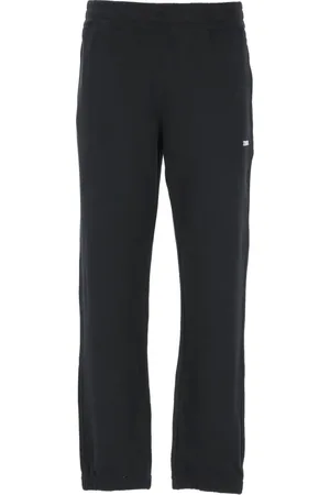 Ermenegildo Zegna Spodnie, Mężczyzna, Czarny, XL, Bawełna, Czarne bawełniane spodnie z elastyczną talią