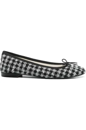 Repetto Buty, Kobieta, Czarny, 38 EU, Tweed, Tweed Ballerina Ballet Flats Noir