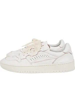 ELEVENTY Buty, Kobieta, Biały, 39 EU, Skóra, Vintage Niskie Sneakersy z Kolorowym Profilem