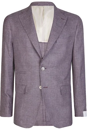 ELEVENTY Kurtki, Mężczyzna, Fioletowy, 3XL, Wełna, Slim Fit Lniana Wełniana Jedwabna Kurtka