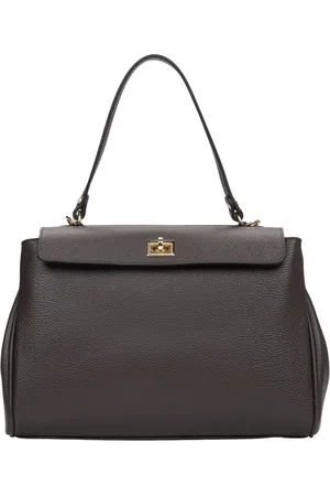 Estro Torebki, Kobieta, brązowy, ONE SIZE, Kobieca Saddle Satchel Bag wykonana z wysokiej jakości włoskiej skóry