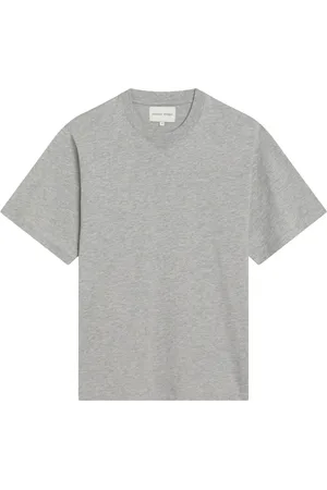 Loulou Studio Koszulki, Kobieta, Szary, L, Bawełna, T-shirt z krótkim rękawem i okrągłym dekoltem