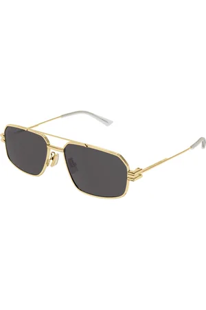 Bottega Veneta Akcesoria, unisex, Żółty, ONE SIZE, Stylowe okulary przeciwsłoneczne Bv 1128S