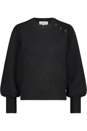 Fabienne Chapot Swetry, Kobieta, Czarny, XL, Sweter w Serca Diana Styl