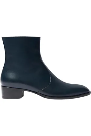 Scarosso Buty, Mężczyzna, Niebieski, 43 EU, Skóra, Warren Ankle Botki