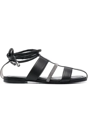 Fabiana Filippi Buty, Kobieta, Czarny, 37 EU, Sandały płaskie