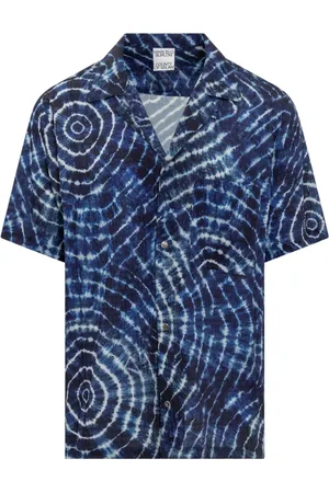 MARCELO BURLON Koszule, Mężczyzna, Niebieski, S, Koszulka Soundwaves