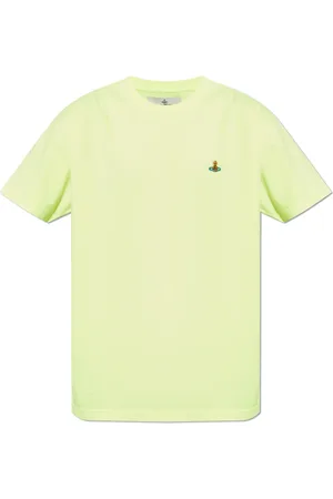 Vivienne Westwood Koszulki, Mężczyzna, Żółty, S, T-shirt z logo
