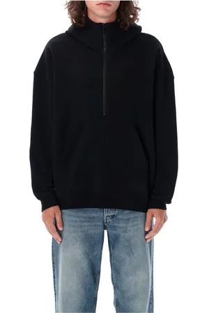 Saint Laurent Bluzy, Mężczyzna, Czarny, L, Bawełna, Bluza z kapturem