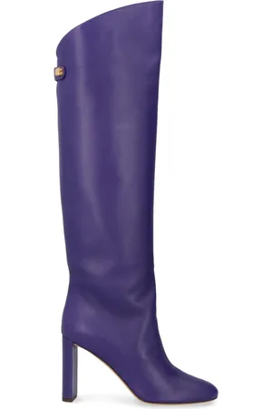Maison Skorpios Buty, Kobieta, Fioletowy, 37 EU, Skórzane Buty z Okrągłym Nosem