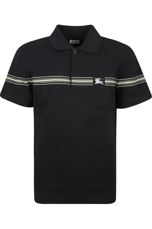 Burberry Koszulki, Mężczyzna, Niebieski, XL, Bawełna, Polo z bawełny w paski