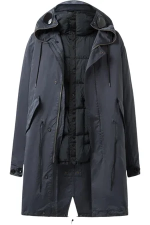 C.P. Company Płaszcze, Mężczyzna, Niebieski, M, Poliester, Explorer Parka