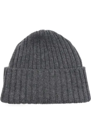 FEDELI Akcesoria, Mężczyzna, Szary, ONE SIZE, Kaszmir, Czapka beanie z kaszmiru