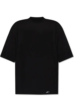 The Attico Koszulki, Kobieta, Czarny, S, Bawełna, Kolekcja Join Us At The Beach Oversize T-Shirt