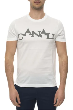 CANALI Koszulki, Mężczyzna, Biały, 4XL, T-shirt z krótkim rękawem i okrągłym dekoltem