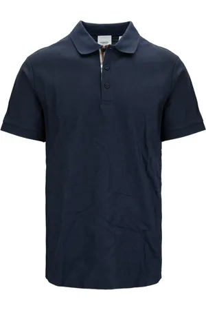Burberry Koszulki, Mężczyzna, Niebieski, S, Bawełna, Polo z guzikami