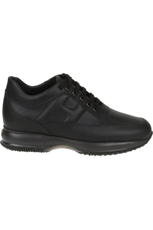 Hogan Buty, Mężczyzna, Czarny, 44 1/2 EU, Płaskie Buty Interaktywny Pelle