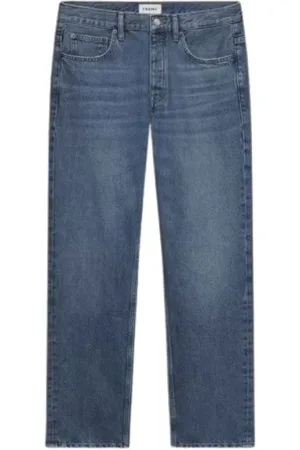 Frame Jeansy, Mężczyzna, Niebieski, W34, Denim, Klasyczne jeansy denimowe