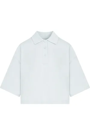 Bottega Veneta Bluzki, Kobieta, Niebieski, M, Bawełna, Bawełniane Polo