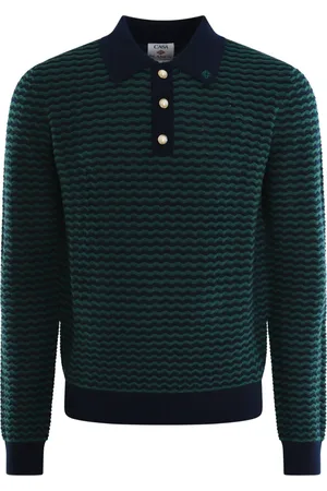 Casablanca Swetry, Mężczyzna, Zielony, L, Koszulka Polo Mini Wave