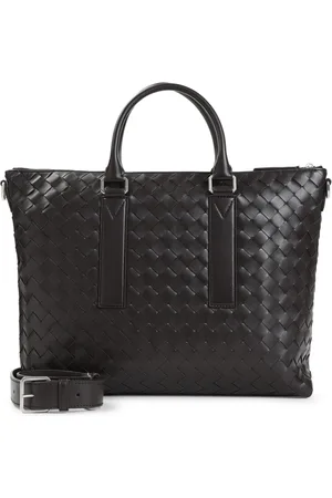 Bottega Veneta Torebki, Mężczyzna, Szary, ONE SIZE, Skóra, Soft Brief Case Avenue