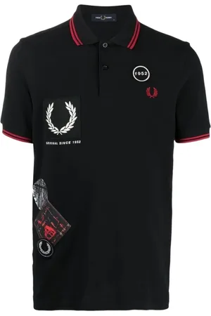 Fred Perry Koszulki, Mężczyzna, Czarny, S, Bawełna, Bawełniana Koszulka Polo