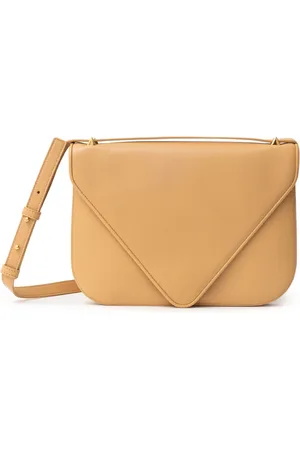 Bottega Veneta Torebki, Kobieta, Beżowy, ONE SIZE, Koperta Mount Torba na Ramię z Skóry