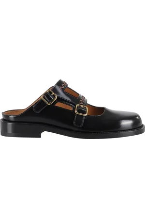 Marni Buty, Kobieta, Czarny, 39 EU, Skóra, Sandały z Otwartą Klamrą