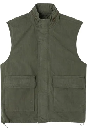 American Vintage Kurtki, Mężczyzna, Zielony, S, Bezrękawnik z bawełny