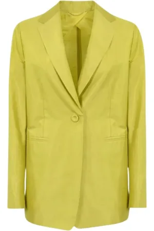 Max Mara Kurtki, Kobieta, Zielony, S, Stylowa marynarka