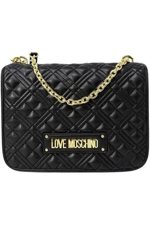 Moschino Torebki, Kobieta, Czarny, ONE SIZE, Strukturalna torebka z poliuretanu kolekcji Jesień/Zima
