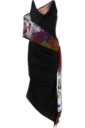 Marine Serre Sukienki, Kobieta, Czarny, M, Abito Dress