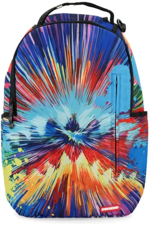 Sprayground Torebki, Mężczyzna, Wielobarwność, ONE SIZE, Nylon, Color Explosion Dlxsr Blue Backpack