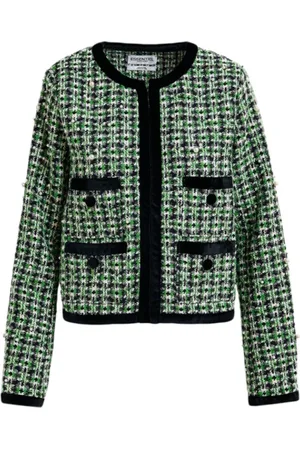 Essentiel Antwerp Kurtki, Kobieta, Wielobarwność, S, Tweed, Tweedowa kamizelka z perłowymi zdobieniami