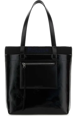 Alexander McQueen Torebki, Mężczyzna, Czarny, ONE SIZE, Torba na zakupy z płótna