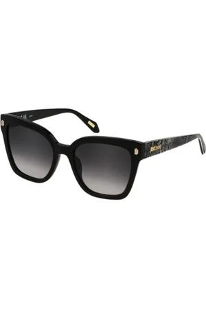 Roberto Cavalli Akcesoria, Kobieta, Czarny, ONE SIZE, Feminine Jaguar Camouflage Okulary przeciwsłoneczne