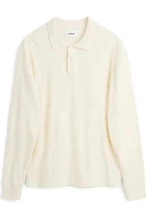 Soulland Koszulki, unisex, Biały, XS/S, Bawełna, Robert l/s polo shirt