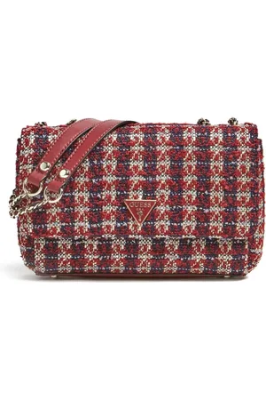 Guess Torebki, Kobieta, Wielobarwność, ONE SIZE, Tweed, Torba na ramię Cessily Tweed