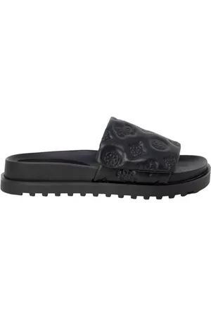 Guess Buty, Kobieta, Czarny, 36 EU, Czarne klapki z obcasem 4 cm