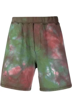 Dsquared2 Szorty, Mężczyzna, Wielobarwność, L, Bawełna, Bawełniane szorty sportowe Tie-Dye